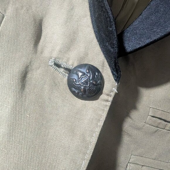 Smythe | Two-Tone Blazer In Olive - Picture 5 of 11